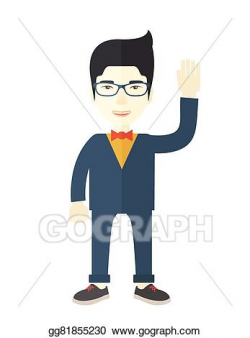 EPS Illustration - Failure chinese businessman standing ...