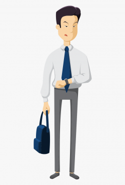 This Clip Art Of A Grumpy Looking Businessman Who Seems ...
