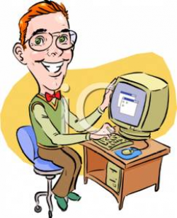 Computer Worker Clipart