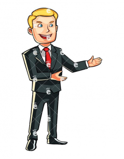 A Man In Business Attire, Pointing Sideways - FriendlyStock.com ...