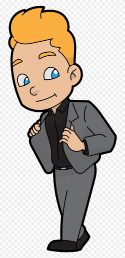 Free Library Businessman Clipart Confident - Cartoon - Png ...
