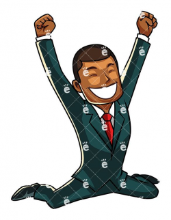 A Black Businessman Feeling Victorious - FriendlyStock.com ...