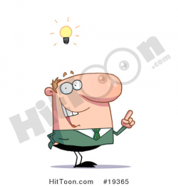Idea Clipart #19365: Creative Thinking Businessman in a Green Suit ...