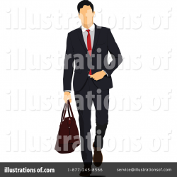 Businessman Clipart #1222131 - Illustration by leonid
