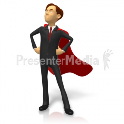 Businessman Superhero Pose - Presentation Clipart - Great Clipart ...