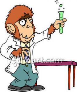 Werewolf Lab Technician With a Bubbling Test Tube - Royalty Free ...