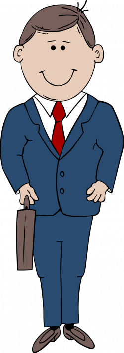 Public Domain Clip Art Image | Illustration of a cartoon businessman ...