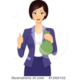Businesswoman Clipart #1269152 - Illustration by BNP Design Studio
