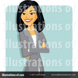 Asian Businesswoman Clipart #1106814 - Illustration by Amanda Kate