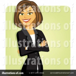 Businesswoman Clipart #1107107 - Illustration by Amanda Kate