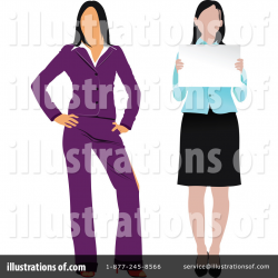 Businesswoman Clipart #1068003 - Illustration by leonid