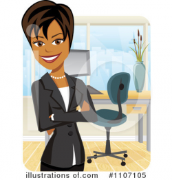 Businesswoman Clipart #1107105 - Illustration by Amanda Kate