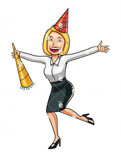 A Celebrating Blonde Businesswoman - FriendlyStock.com | Blondes ...