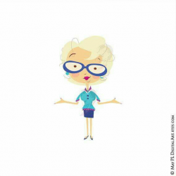 Platinum Blonde Teacher clip art, cute and quirky! #Platin… | Flickr