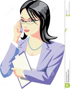Woman Manager Clipart