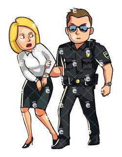 Police Officer Arresting A Formally Dressed Woman - FriendlyStock ...