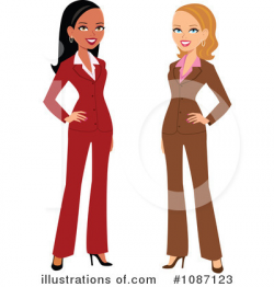 Business Woman Clipart #1087123 - Illustration by Monica