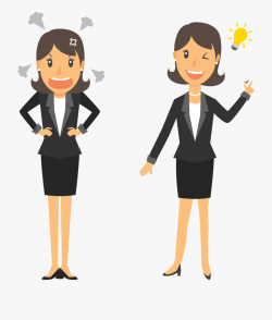 Clipart People Business Woman - Business Woman Cartoon Png ...