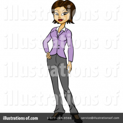 Businesswoman Clipart #1106230 - Illustration by Cartoon Solutions