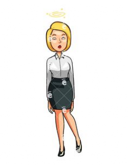Broke Businesswoman Empty Wallet Vector Cartoon Clipart | Empty ...