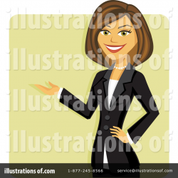 Businesswoman Clipart #1107111 - Illustration by Amanda Kate