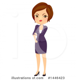 Business Woman Clipart #1446423 - Illustration by BNP Design ...