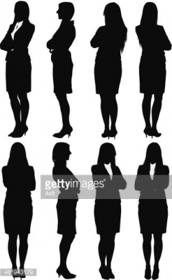 Businesswoman Standing With Her Arms Crossed stock vectors - Clipart.me