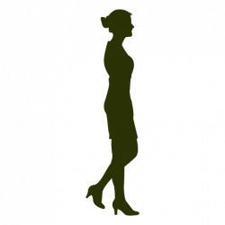 Businesswoman walking silhouette 6 - Transparent PNG & SVG vector