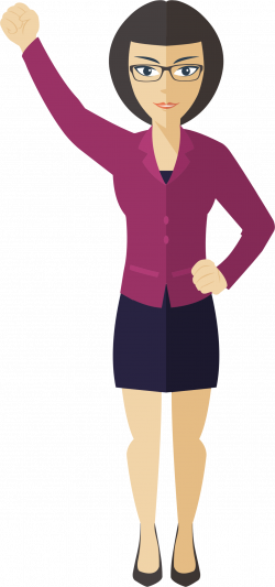Clipart - Flat Shaded Business Woman 2