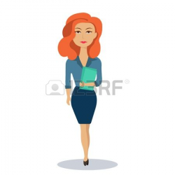 Female manager clipart collection