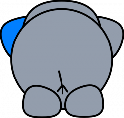 Elephant Butt Clip Art at Clker.com - vector clip art online ...