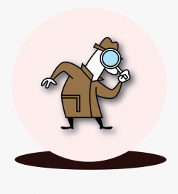 Butt Crack Clipart - Cartoon Detective With Magnifying Glass ...