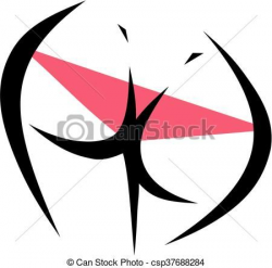 Vector - sexy woman's butt - stock illustration, royalty free ...