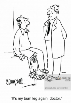 Leg Injury Cartoons and Comics - funny pictures from CartoonStock