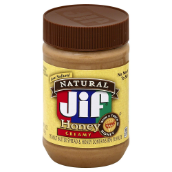 Amazon.com : Jif Natural Peanut Butter Spread and Honey, 16 oz ...