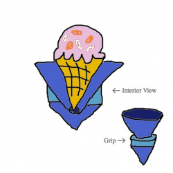 Project: A device that would catch the ice cream that melts and runs ...
