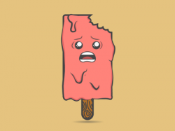Terrified Melting Ice Cream Guy by Nick Chamberlin - Dribbble