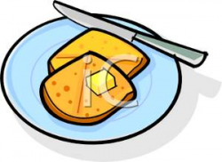 Buttered Toast - Royalty Free Clipart Picture