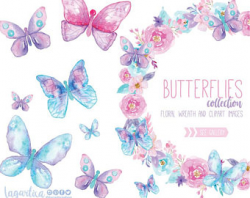 Butterflies clipart | Etsy