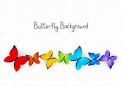 Butterfly Border Line Clipart 34