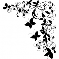 Butterfly Corner Clipart