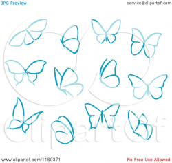 Simple Drawings Of Butterflies Clipart of simple blue | Tattoo ...