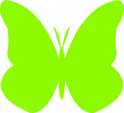 Lime Green Butterfly Clip Art at Clker.com - vector clip art online ...