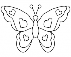 Cute Butterfly Clipart Black And White - solnet-sy.com