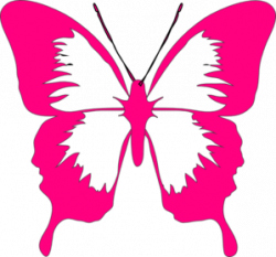Pink Butterfly Clip Art at Clker.com - vector clip art online ...