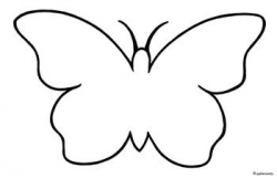 Black and White Butterfly Outline | Butterfly: Black & White Outline ...