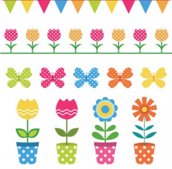 Sweet Polka Dots Flower Pots & Butterflies - WeLoveSoLo