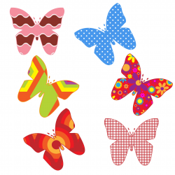 Colorful Butterflies Clipart Free Stock Photo - Public Domain Pictures