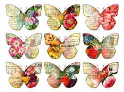 butterflies clipart clip art Printable Download Digital