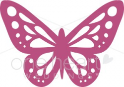 Butterfly Accent Clipart | Wedding Bird and Butterfly Clipart